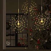 vidaXL Outdoor Christmas Firecrack Lights 2pcs Warm White 7.9" 280 LEDs