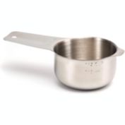 2lbDepot 1/2 Cup Measuring Cup Stainless Steel Metal, Accurate, Engraved Markings US