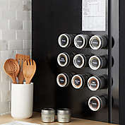 Stock Preferred Set of 12 Magnetic Spice Jars for Refrigerator 269 Labels