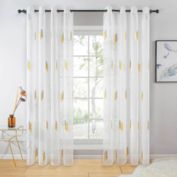 Dolce Mela Home Decorative Sheer Curtain Panel, Cologne