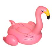 Swim Central 78" Inflatable Pink Giant Flamingo Swimming Pool Ride-On Float Toy
