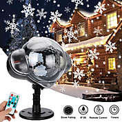 Kitcheniva Waterproof Snowfall LED Light Snowflake Laser Projector Lamp