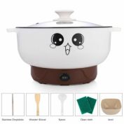 Kitcheniva 2.3L Electric Cooker Skillet Wok Hot Pot Without Streamer