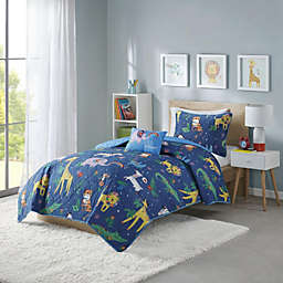 Mi Zone Kids. 100% Polyester  Brushed Fabric Printed Coverlet Set.