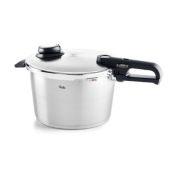 Fissler Vitavit Premium Pressure Cooker with Steamer Insert - 8.5qt.