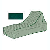 Plow & Hearth 68" L x 34"W All-Weather Furniture Cover for Small Chaise, in Green