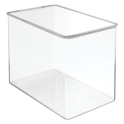 mDesign Plastic Desk Organizer Storage Box for Home Office