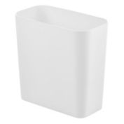 mDesign Plastic Square Small Trash Can Wastebasket Garbage Bin