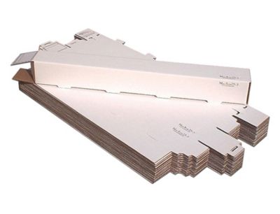 AOS Home Office Self Locing Stackable Mailer and Files Documents Storage Box - 3"x3"x25", Pack of 25