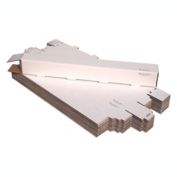 AOS Home Office Self Locing Stackable Mailer and Files Documents Storage Box - 3"x3"x25", Pack of 25