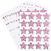 Paper Junkie Glitter Star Stickers, Hot Pink (1.5 Inches, 200 Pieces)