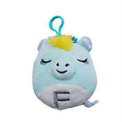 Scented Squishmallows Justice Exclusive Crystal the Unicorn Letter &quot;F&quot; Clip On Plush Toy