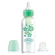Dr. Brown&#39;s Options+ Anti-Colic Baby Bottle to Sippy Bottle Starter Kit, 8oz, Green