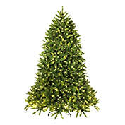 Costway Premium Hinged Artificial Fir Christmas Tree with LED Lights-6 ft