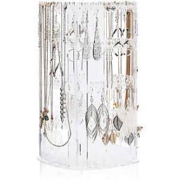 Juvale Rotating Jewelry Holder, Necklace Display Stand (6.3 x 11.75 x 6.3 in)
