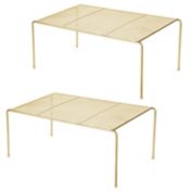 mDesign Kitchen Pantry, Countertop Storage Shelf Pack