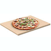 Chef Pomodoro Pizza Stone, 15" x 12", Rectangular Natural Stone for Baking Ovens and Grills, Pizza Bread Baking
