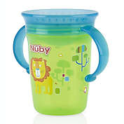 Nuby No Spill 2-Handle 360 Wonder Cup, Green Lion