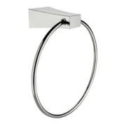 American Imaginations 7.09"W Round Stainless Steel Towel Ring In Chrome (AI-34603)