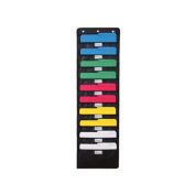 Hanging File Organizer   Black, Letter-Sized, Storage Pocket Chart for Office, Home and Classroom (10 Pockets - with Nametag) - WallDeca