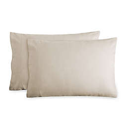 Bare Home Flannel Pillowcase Set of 2 - 100% Cotton - Velvety Soft Heavyweight - Double Brushed Flannel (Sand, King)