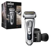 Braun 9390cc, Electric Razor for Men, Series 9, Precision Beard Trimmer, Rechargeable, Cordless, Wet & Dry Foil Shaver