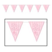 Beistle 11" x 12' It's A Girl! Pennant Banner (1/Pkg) - 12 Pack