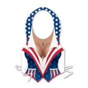 Beistle Party Decorative Plastic Female Patriotic Vest - 48 Pack