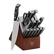 HENCKELS Statement Self-Sharpening Knife Set with Block, Chef Knife, Paring Knife, Bread Knife, Steak Knife, 14-piece