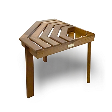 Prime Teak Shower Corner Stool. View a larger version of this product image.