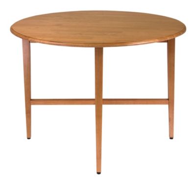 Winsome Hannah Round 42" Double Drop Leaf Gate Leg Table