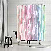 Americanflat 71" x 74" Shower Curtain, Rainbow Abstract 7 by Victoria Nelson