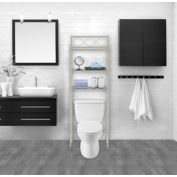 3-Shelf Metal Bathroom Organizer Over The Toilet, Bathroom Space Saver