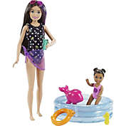 Barbie Skipper Babysitters Inc. Playset w/ Skipper Doll, Toddler Doll, Swimsuit, Kiddie Pool