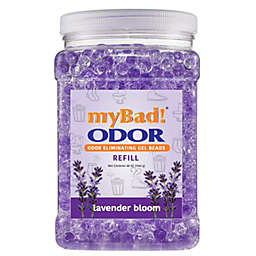 My Bad! Odor Eliminator Gel Beads 48 Oz Refill - Lavender Bloom, Air Freshener - Eliminates Odors In Bathroom, Pet Area, Closets
