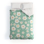 Deny Designs Ali Benyon Aqua Daisy Comforter
