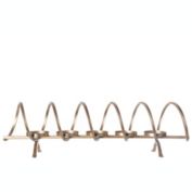 Urban Trends Collection Metal Clustered Candle Holders with Stand and Top Spiral Design Metallic Finish Gold