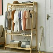 Kitcheniva 6ft Garment Clothes Rail Heavy Duty Open Wardrobe Floor Hanger Rack