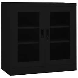 vidaXL Office Cabinet Black 35.4