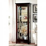 Saltoro Sherpi Curio Cabinate In Cappuccino Finish-