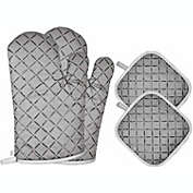 Stock Preferred Oven Mitts and Pot Holders Heavy Duty Cooking Gloves 4 Pcs