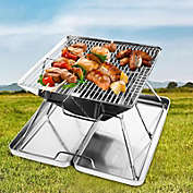 Stock Preferred Portable Folding BBQ Grill Stainless Steel
