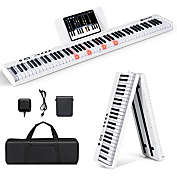 Topbuy 88-Key Foldable and Semi Weighted Full Size Digital Piano Keyboard