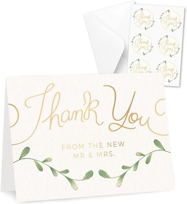 Envelopes & Stickers Thank You Cards Bulk Set 100 4x6 Thank You Notes 