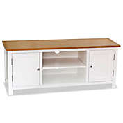 vidaXL TV Cabinet 47.2"x13.8"x18.9" Solid Oak Wood