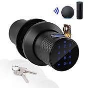 FITNATE Bluetooth Digital Code Door Lock Knob Gate Lock with Keypad, App Work with Alexa, Echo, Security Guard for Home, Hotel, Office, Easy to Install