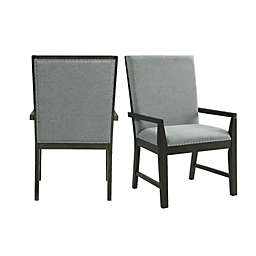 Elements. Holden Standard Height Arm Chair Set in Gray.