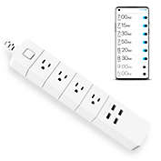 eco4life WiFi Smart Power Surge Protector with 4 Outlets and 4 USB Charging Ports