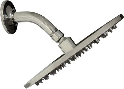 Maison High Pressure 8" Modern Rainfall Showerhead Brushed Nickel Luxury Showerhead -Tool Free Installation - Best Showerhead, Bathroom Essential