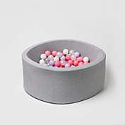 Boomboleo Foam  Ball Pit with 200 Balls Plush Pink